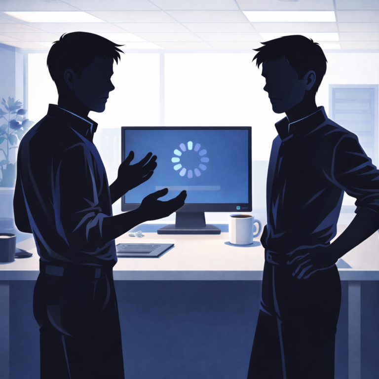 You walked into the office, sat down, and nothing works.